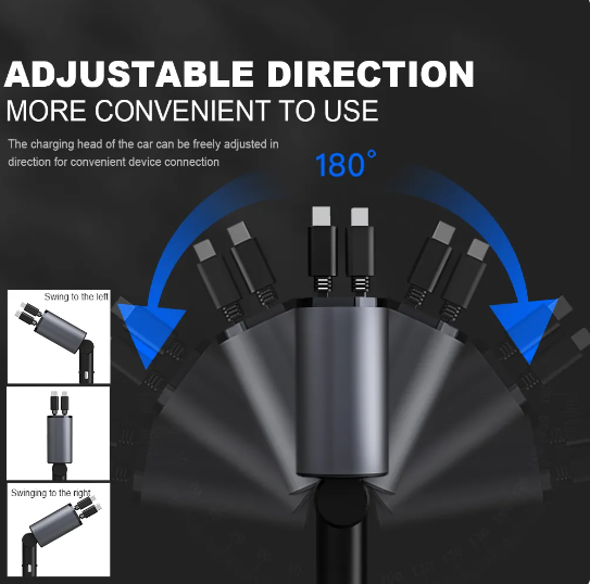 Retractable Car Fast Charger