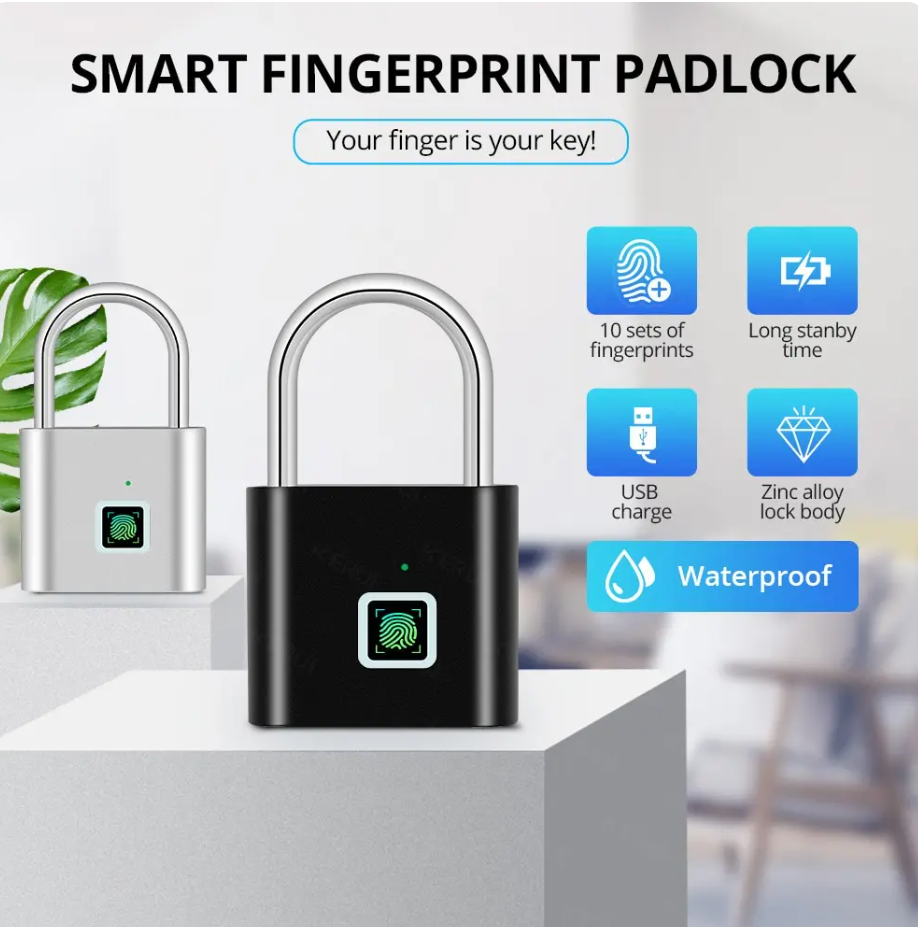 Smart Fingerprint Padlock