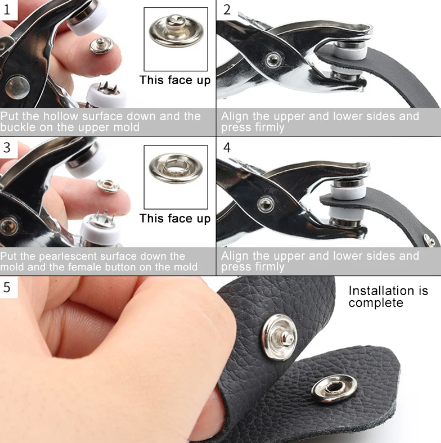 Metal Plier Snap Fasteners