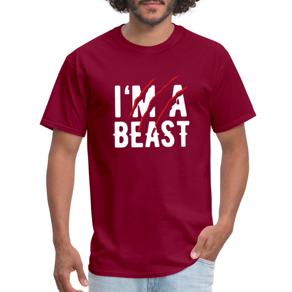 Men's Beast Classic T-Shirt - burgundy