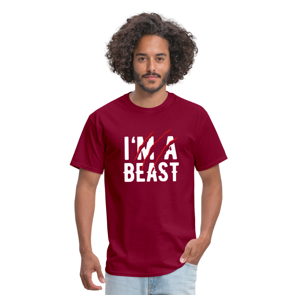 Men's Beast Classic T-Shirt - burgundy