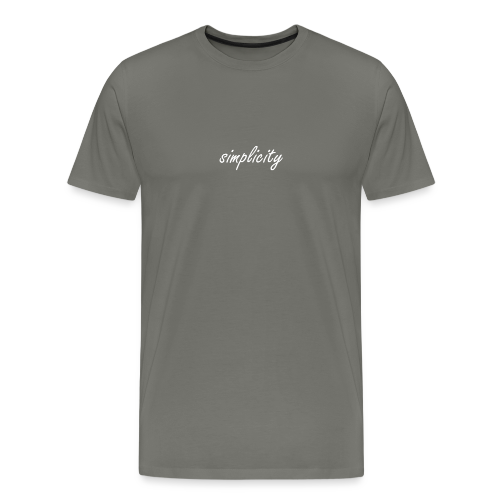 simplicity Premium T-shirt - asphalt gray