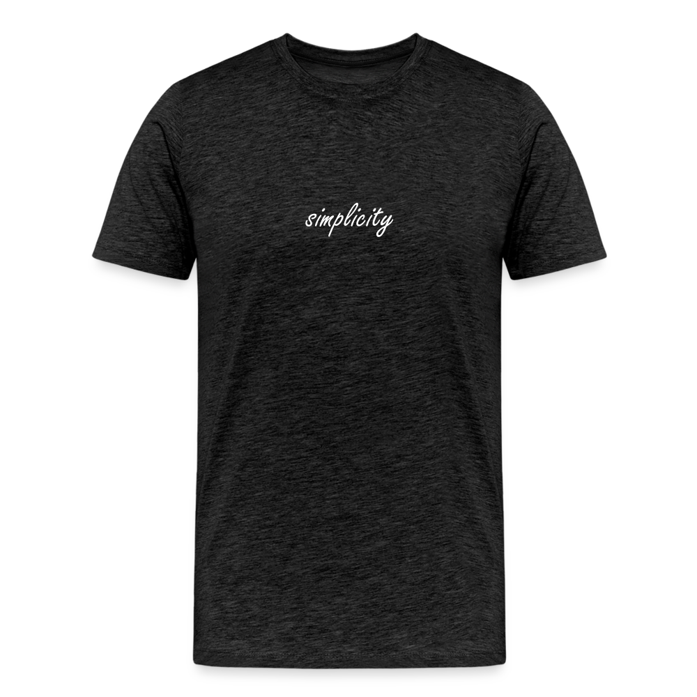 simplicity Premium T-shirt - charcoal grey