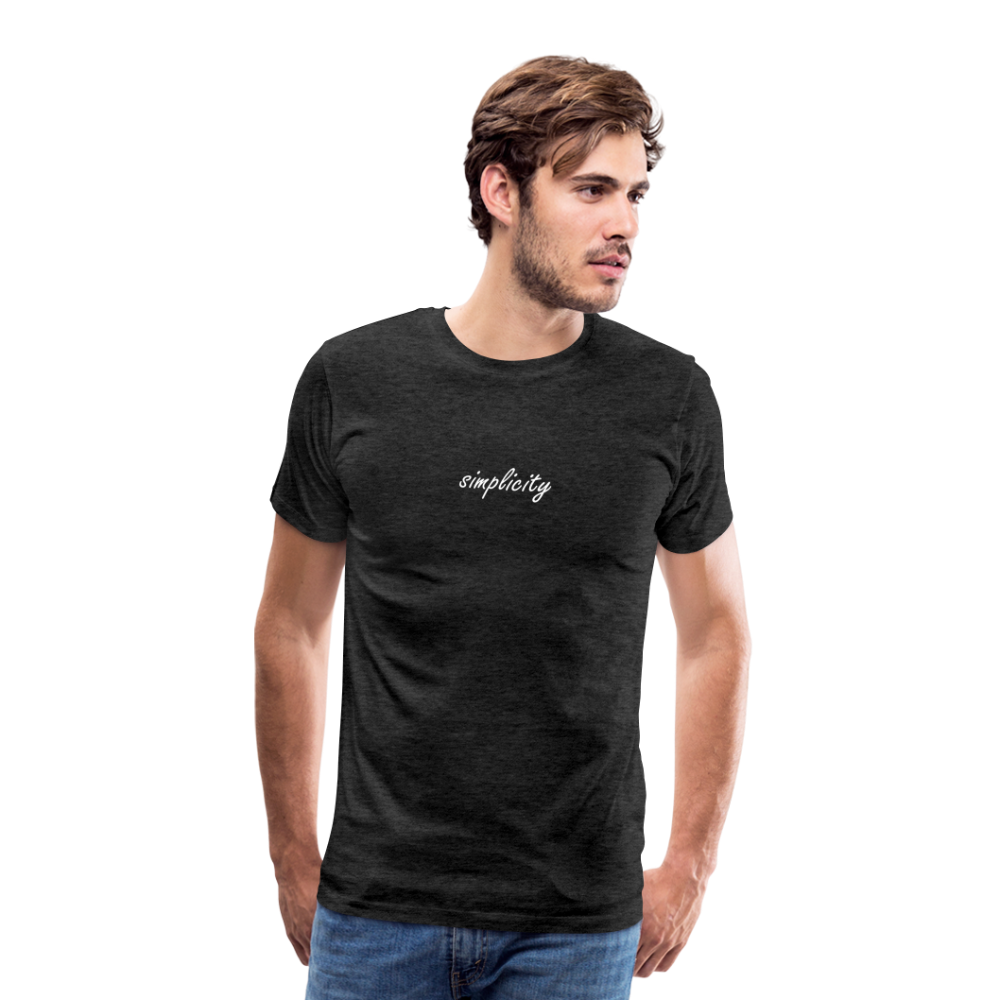 simplicity Premium T-shirt - charcoal grey