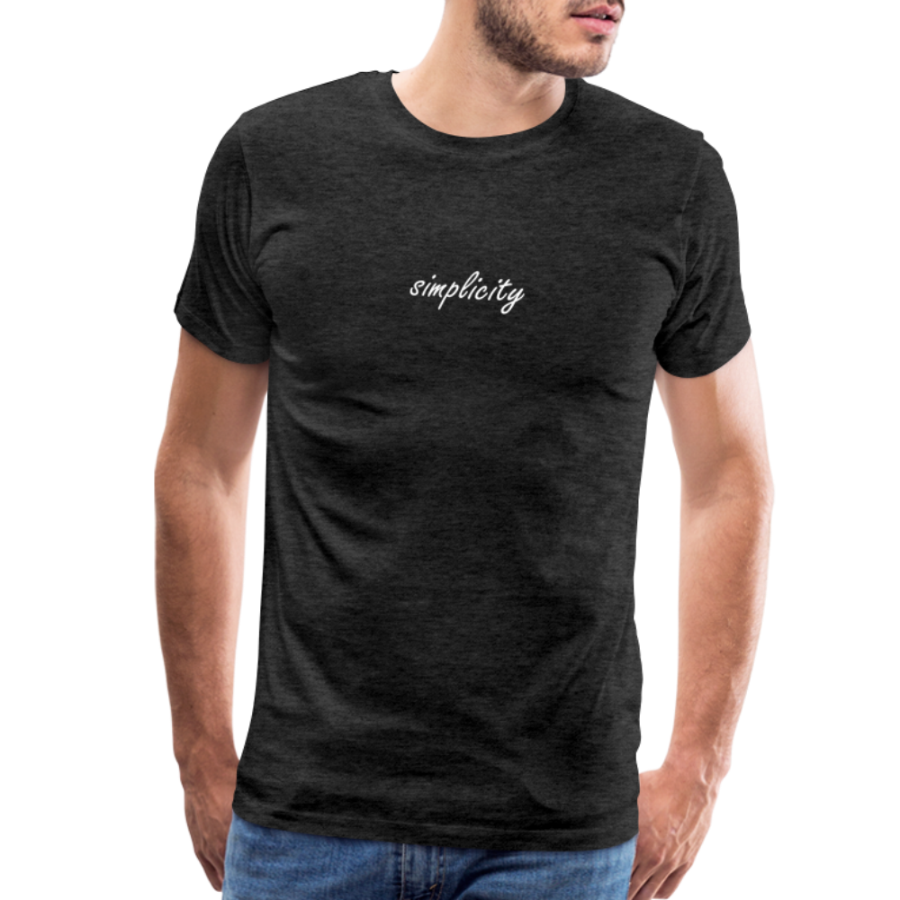 simplicity Premium T-shirt - charcoal grey